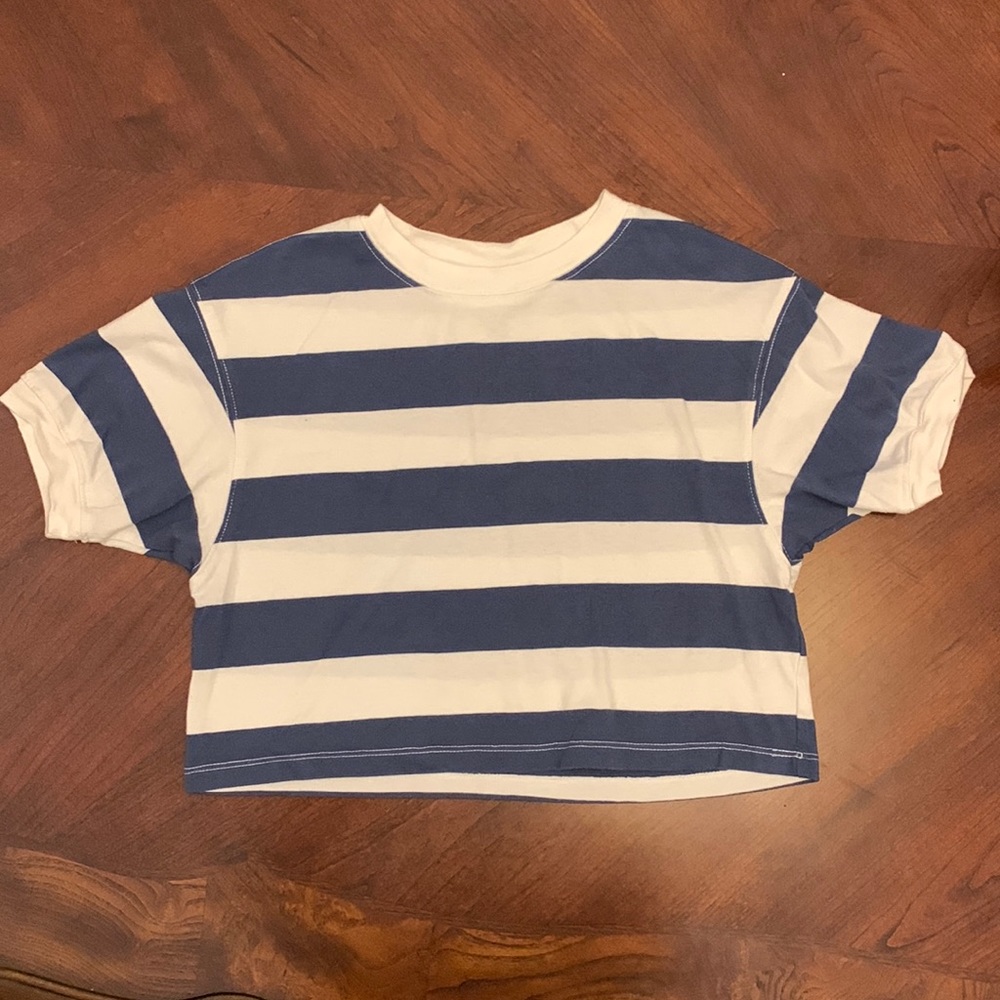 Wild Fable | Cropped Stripe Tee T-Shirt